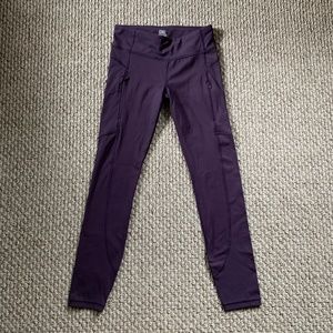 Purple Athleta Snow Problem Tight Leggings (size 12 girls)